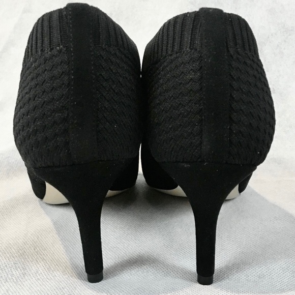 Cole Haan Vanna Shootie Suede Heel Booties Black Fashion Ankle Boots Pointed Toe - Picture 8 of 10